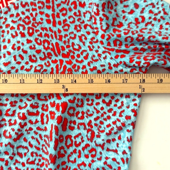 J.Mclaughlin Leopard Print 3/4 Blouse Top - Picture 6 of 8